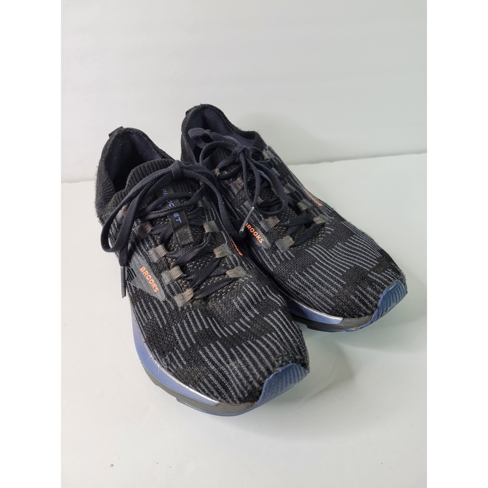 Brooks Ricochet Womens Running‎ Shoes Black Gray Orange DNA AMP 1203031B015 8.5